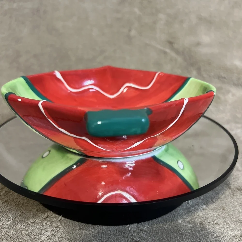 Den Craft‎ Inc Christmas Ornament Candy Dish Ceramic